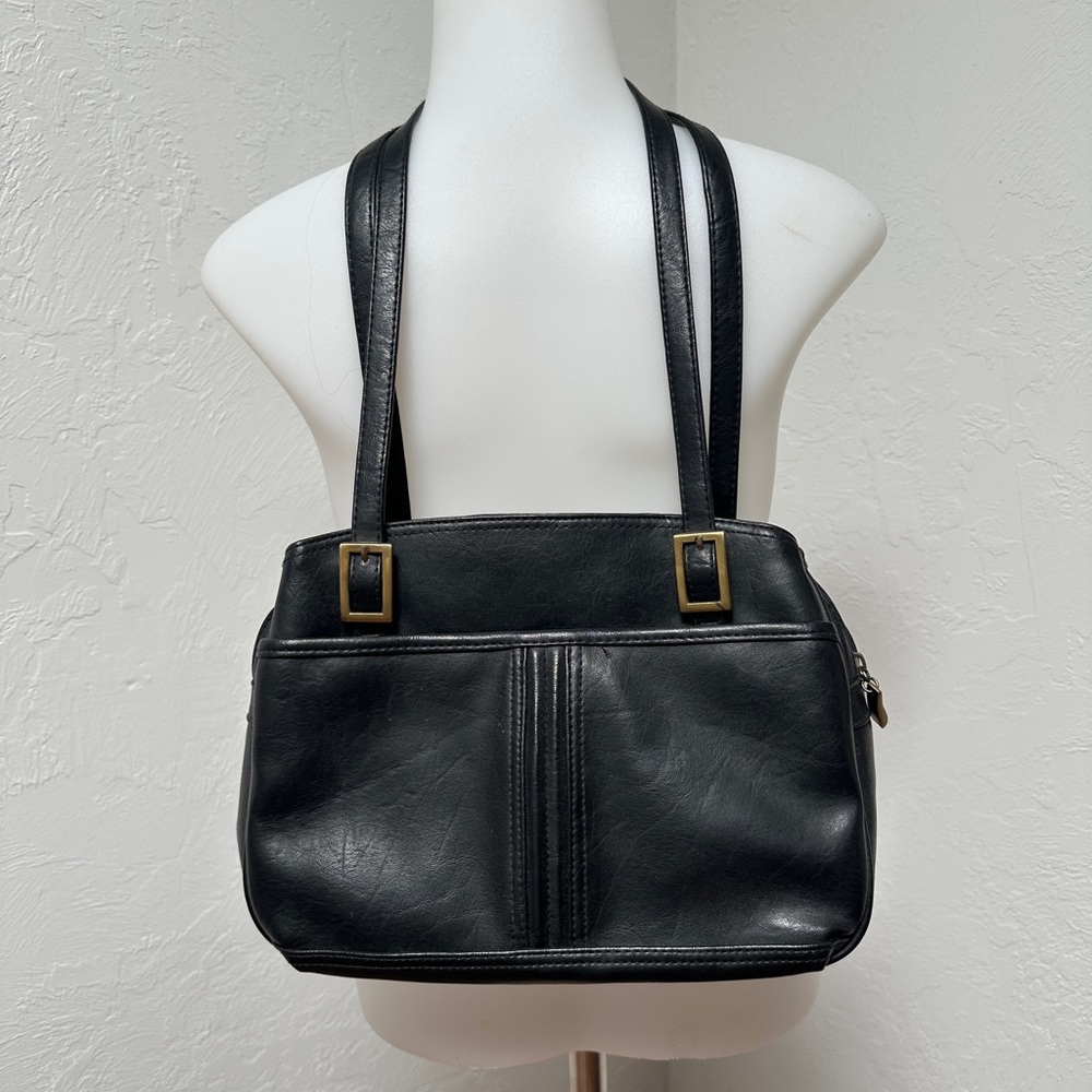 Black Leather Shoulder Bag